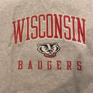 LF Star Sleeve Wisconsin Badgers Crewneck